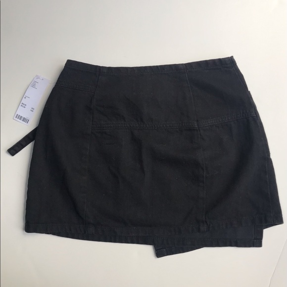 BDG Denim Mini Wrap Skirt - Picture 2 of 3